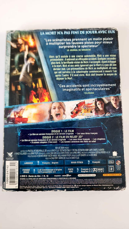 Destination Finale 4 3D DVD - Pochette arrière
