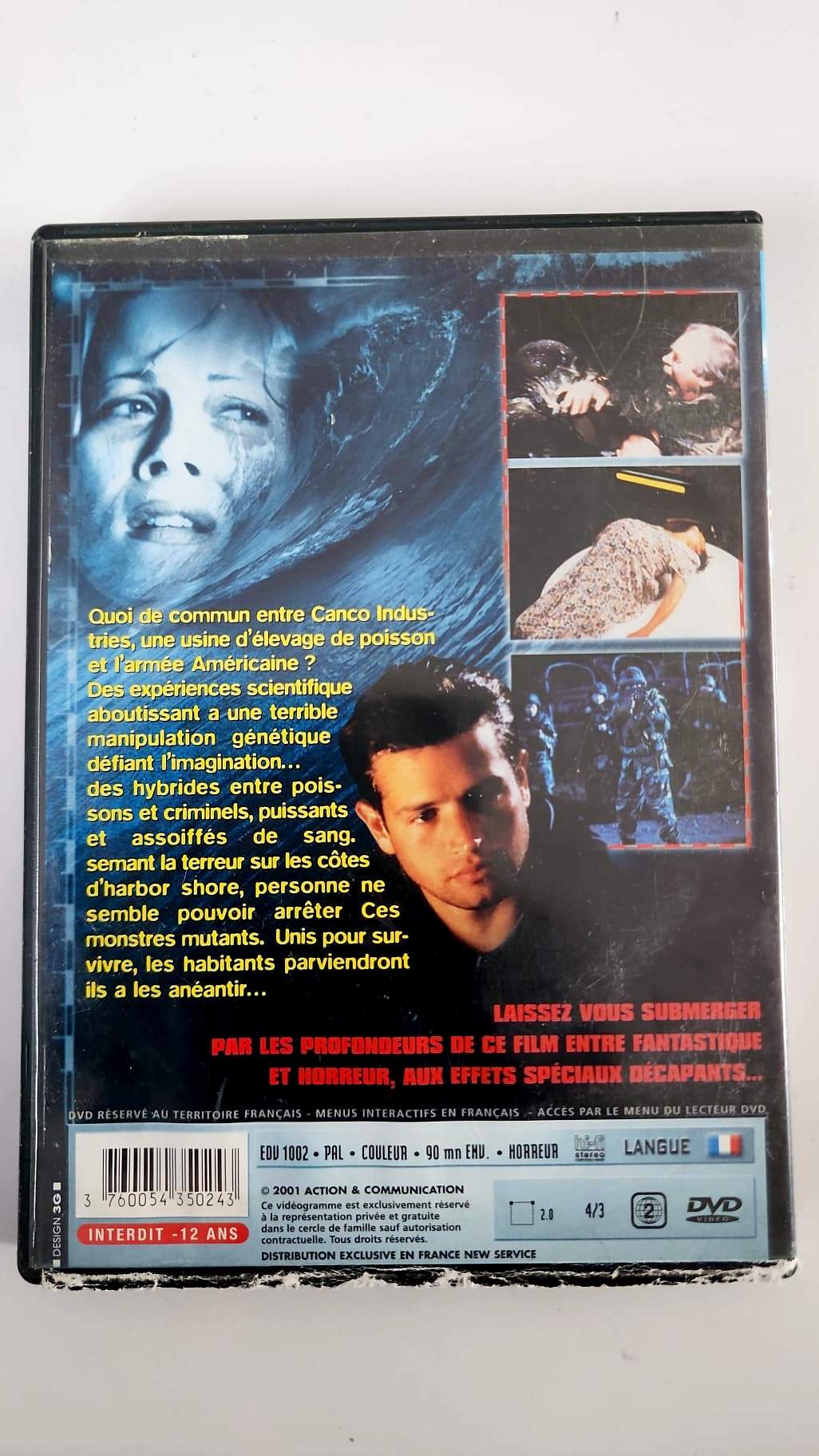 Humanoïd Terreur Abyssale DVD - Pochette arrière