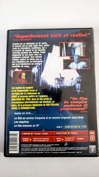 Cronos DVD - Pochette arrière
