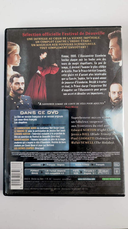 L'Illusionniste DVD - Pochette arrière