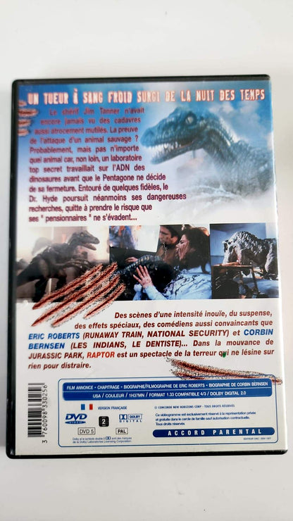 Raptor DVD - Pochette arrière