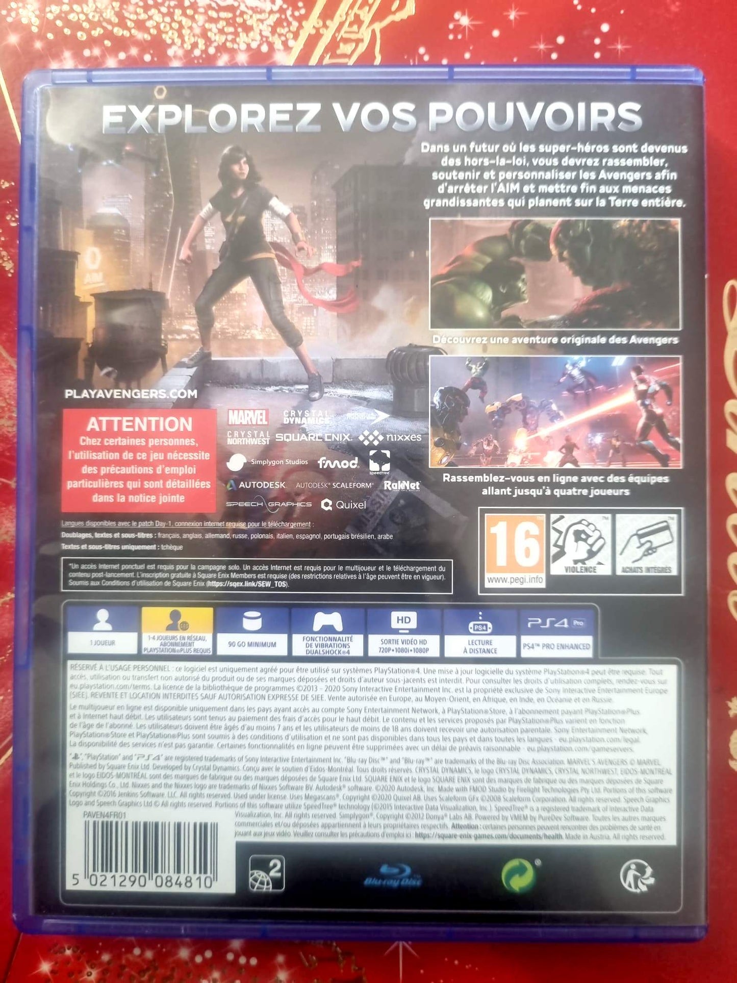 Marvel’s Avengers PS4 – Jeu Action Aventure – PEGI 16 – Version Française