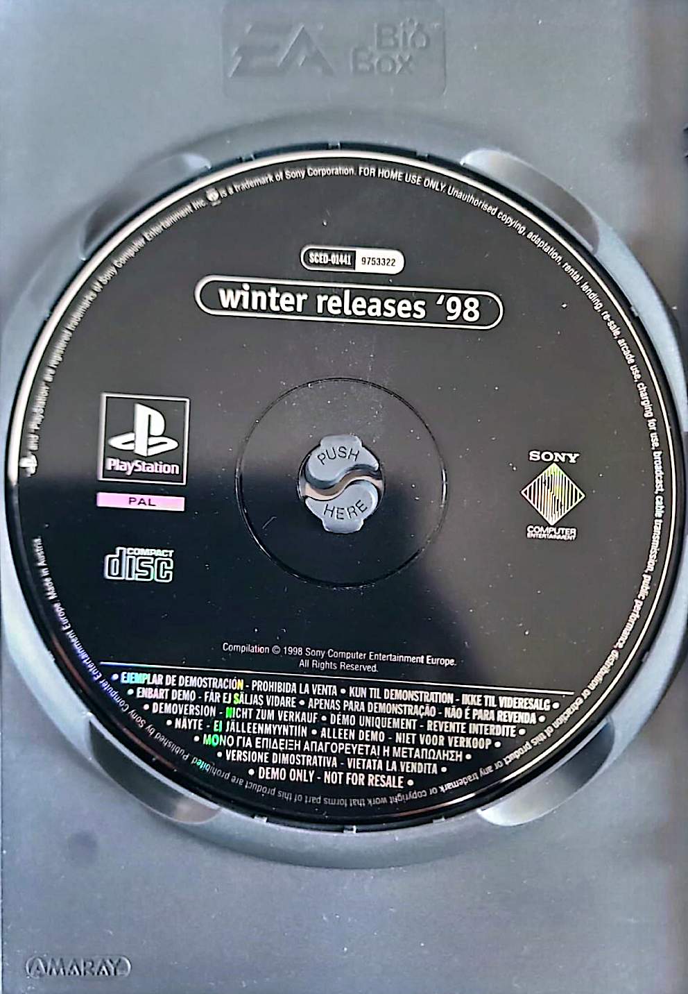 Winter Releases 98 PlayStation PS1 CD Démo PAL Seul Sans Boîtier Occasion