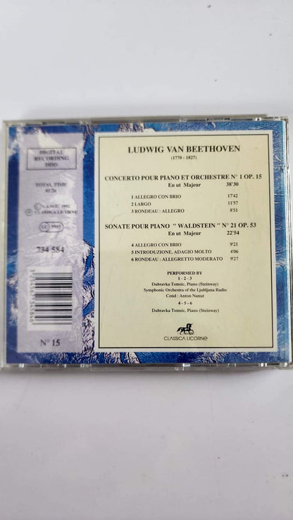 Beethoven – Concerto pour piano n° 1 et Sonate Waldstein – CD Classica Licorne