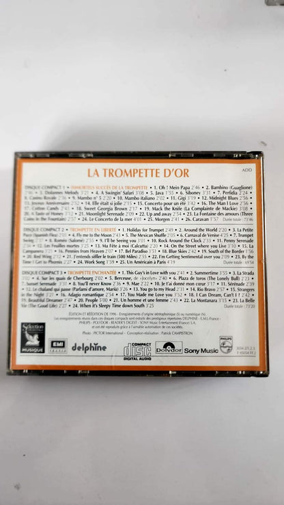 La Trompette d’Or, programme des trois CD au dos