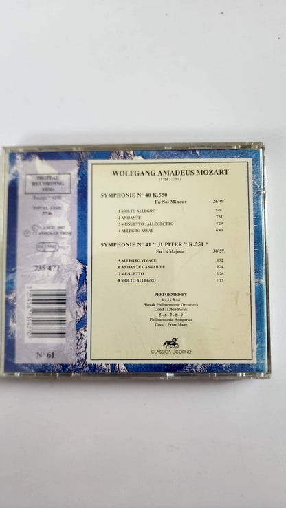 Mozart – Symphonies n° 40 et 41 Jupiter – CD Classica Licorne