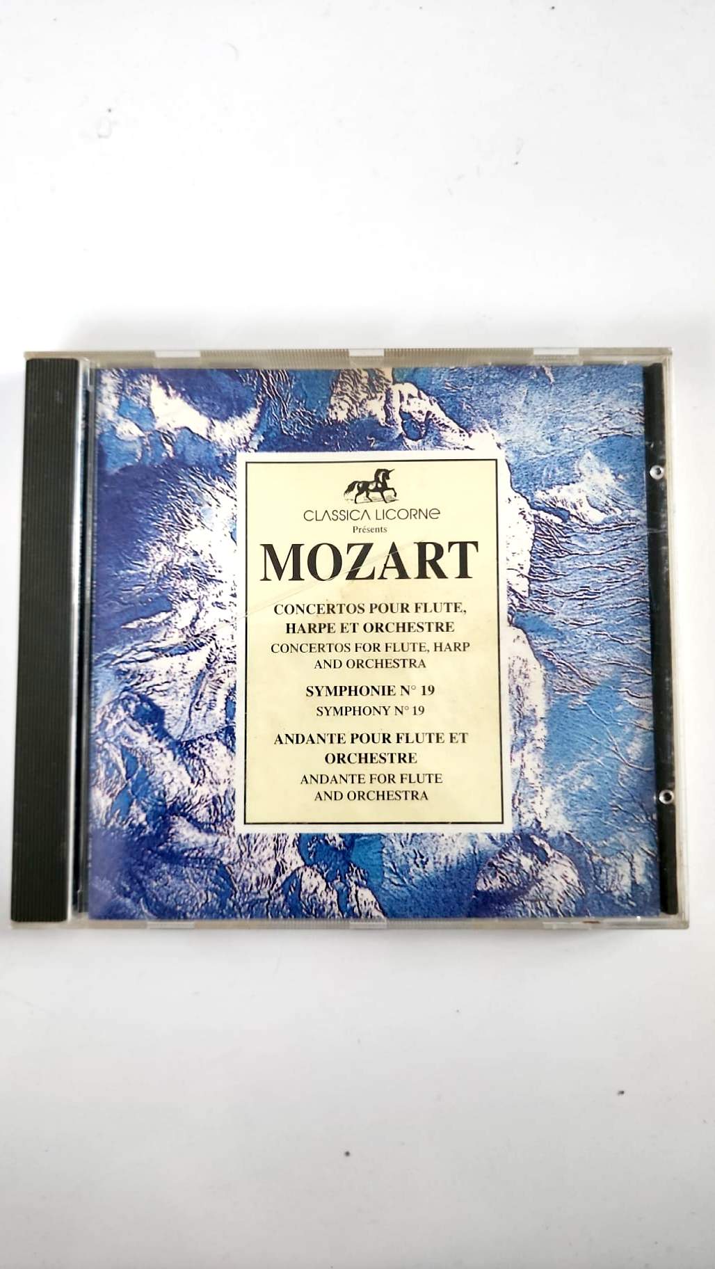 Mozart – Conciertos para flauta, arpa y orquesta – Sinfonía n.º 19 – CD clásico