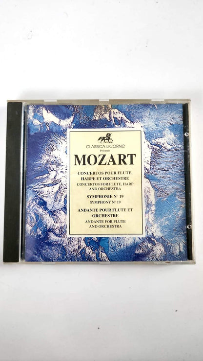 Mozart – Conciertos para flauta, arpa y orquesta – Sinfonía n.º 19 – CD clásico