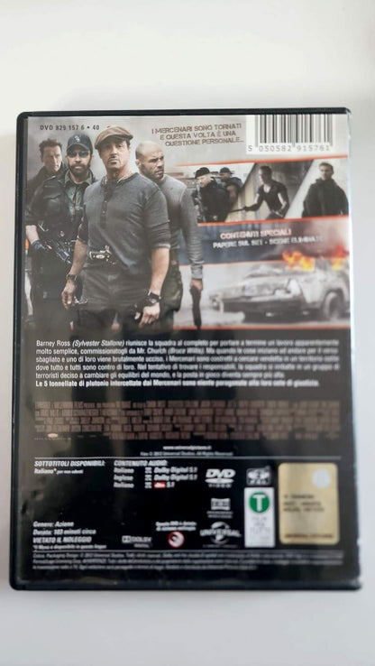 Jaquette arrière italienne I Mercenari 2 DVD