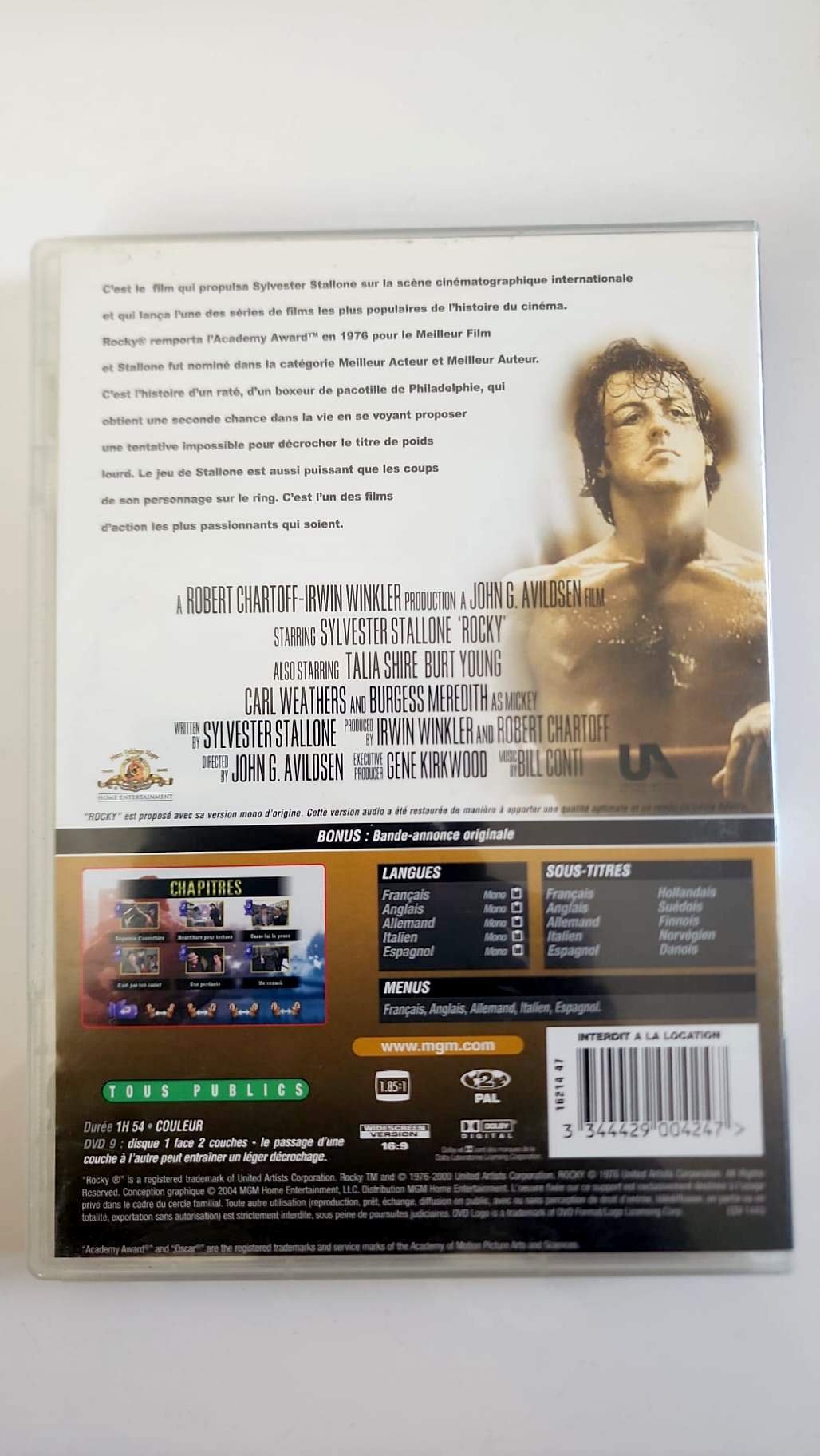 Rocky – MGM DVD – Pre-owned in good condition – French edition