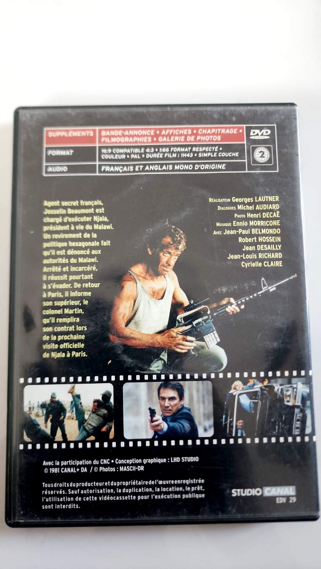 El profesional – Colección Belmondo – DVD StudioCanal de segunda mano
