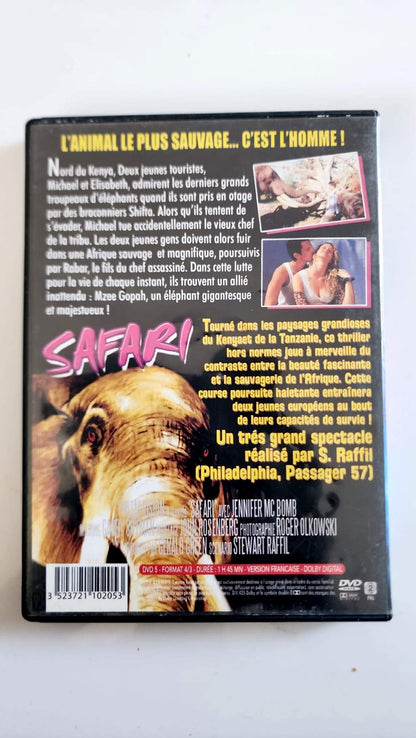 Jaquette arrière Safari DVD