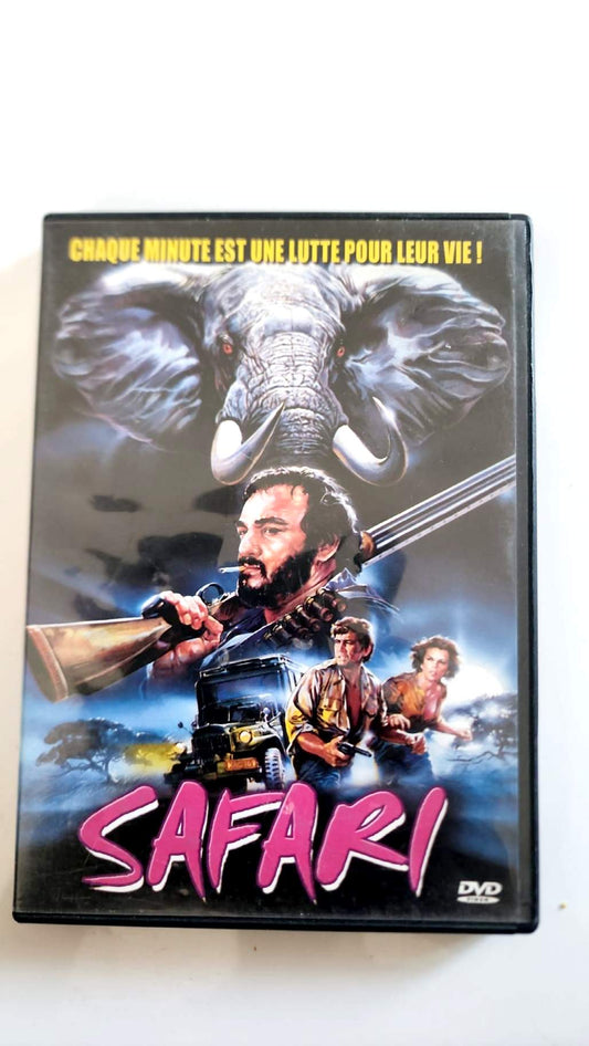 Jaquette avant Safari DVD avec éléphant