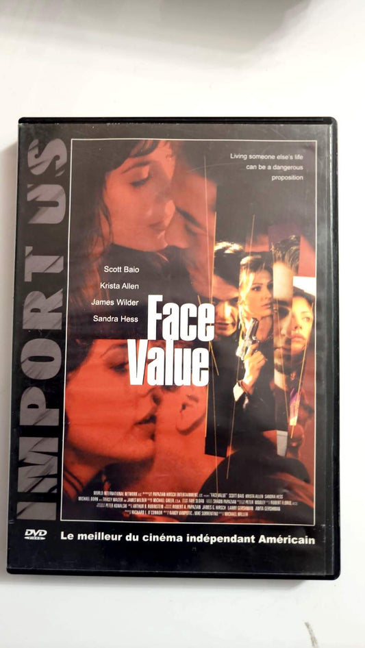 Jaquette arrière du DVD Face Value, mention VO et VF