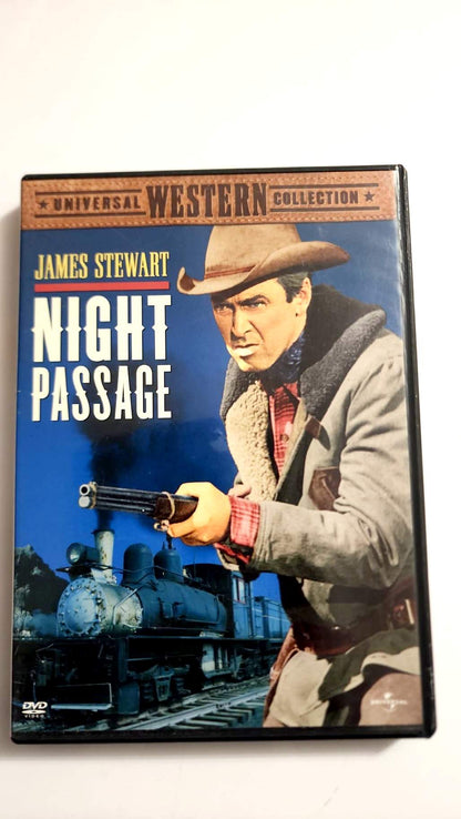 Jaquette avant du DVD Night Passage, Universal Western Collection, avec James Stewart