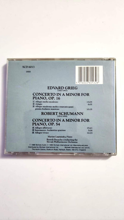 Grieg & Schumann – Concertos pour piano – Marian Lapsansky – CD
