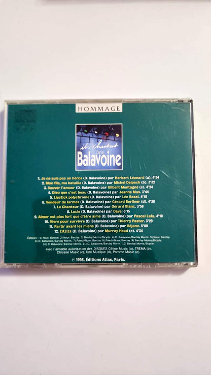Ils chantent Daniel Balavoine – Hommage – CD Éditions Atlas