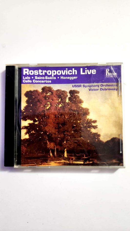 Rostropovich Live – Lalo, Saint-Saëns, Honegger – Concertos pour violoncelle – CD