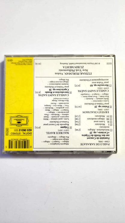 Itzhak Perlman, Zubin Mehta – Carmen-Fantaisie, Poème, Tzigane – CD Deutsche Grammophon