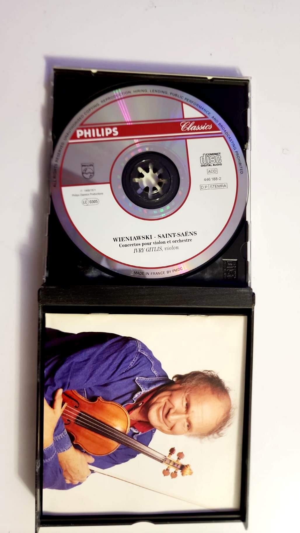 Ivry Gitlis – L’homme au violon – Paganini, Wieniawski, Saint-Saëns – Coffret 2 CD Philips