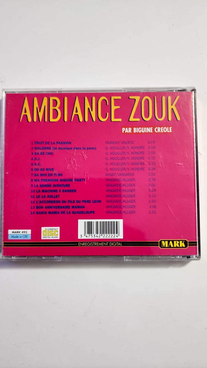 Biguine Créole – Ambiance Zouk – CD Mark