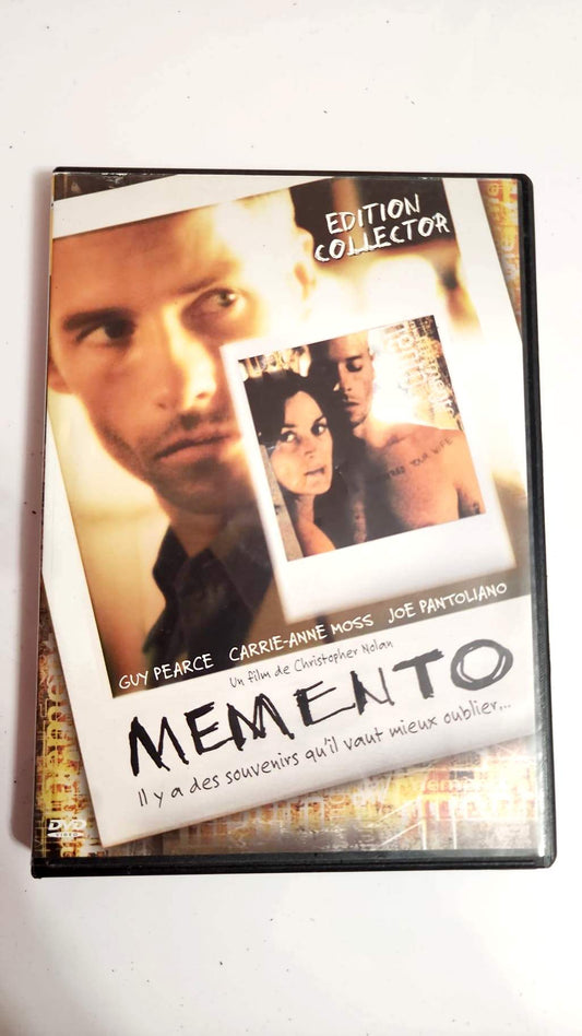 Memento DVD Édition Collector - Pochette recto avec Guy Pearce