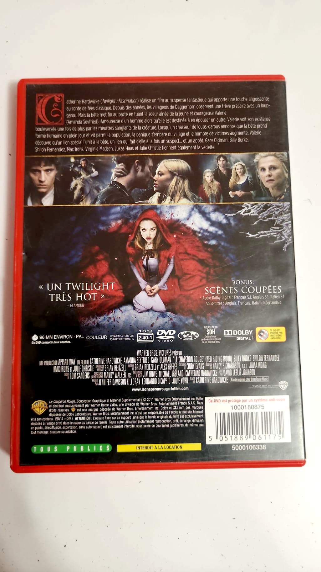 Le Chaperon Rouge – DVD | Amanda Seyfried, Gary Oldman | Catherine Hardwicke | Fantastique Zone 2