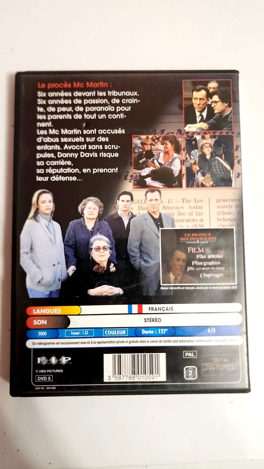 Le Silence des Innocents DVD - Code-barres et informations