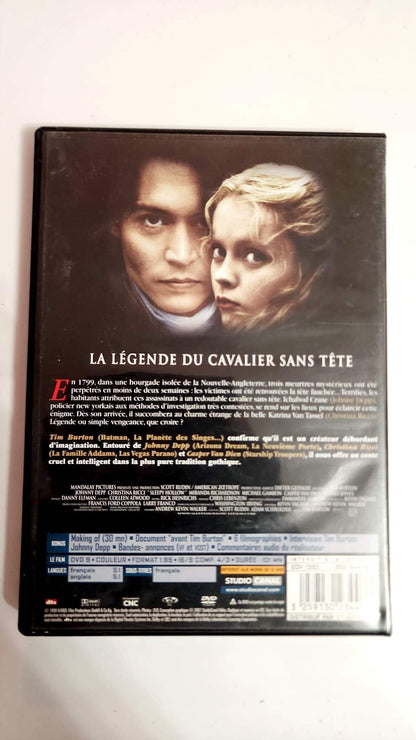 Sleepy Hollow DVD - Verso pochette