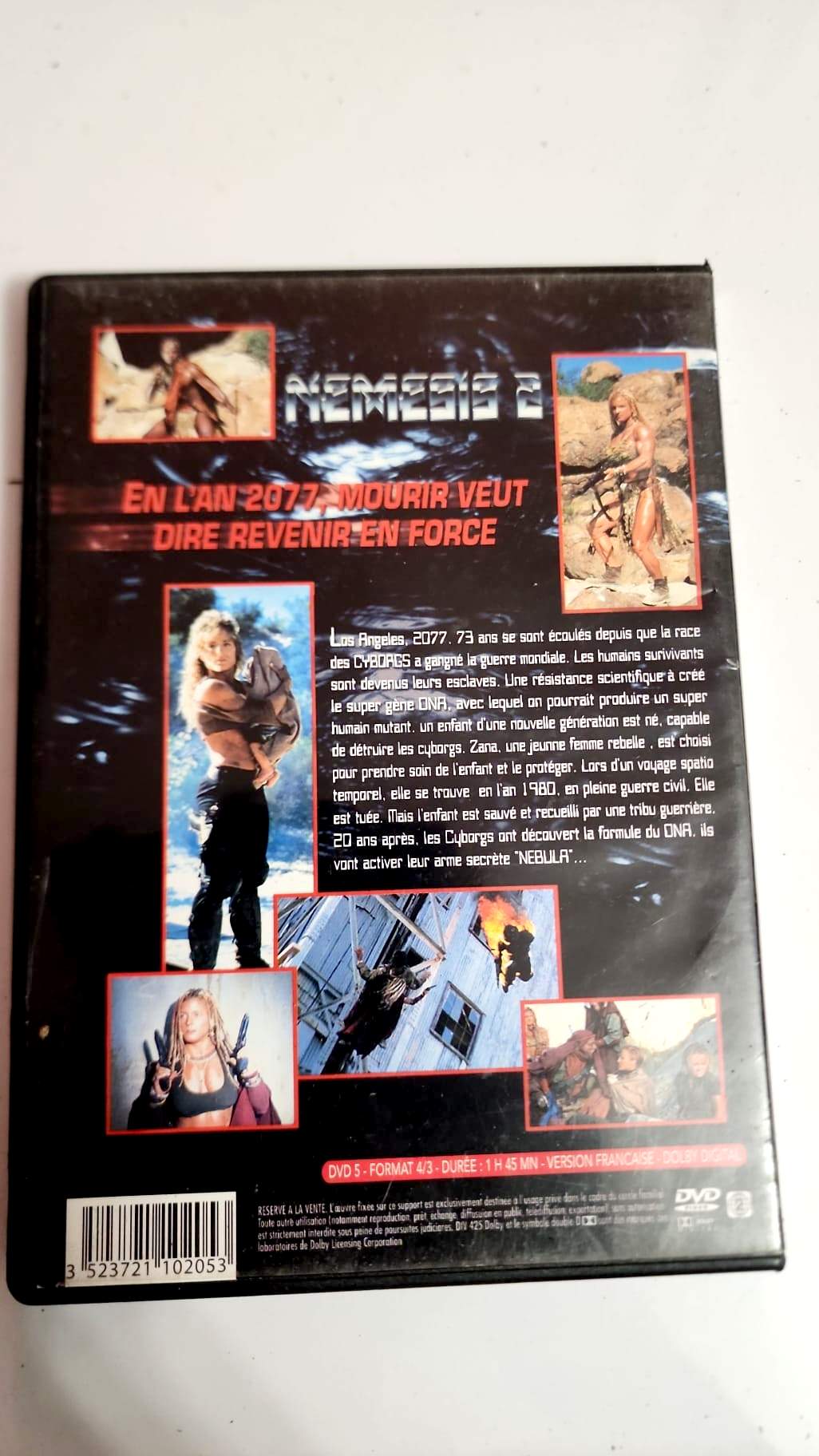 Nemesis 2 Nebula DVD - Pochette arrière