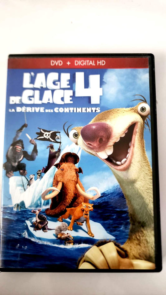 DVD L’Âge de Glace 4 La Dérive des Continents – Animation Famille – Audio Français/Anglais – Edition PAL