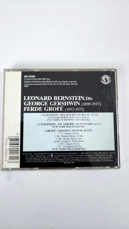 Gershwin & Grofé – Rhapsody in Blue, An American in Paris, Grand Canyon Suite – Bernstein – CD