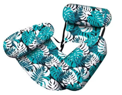 Chaise Longue Flottante Gonflable Adulte – Hamac Aquatique avec Dossier et Repose-Tête