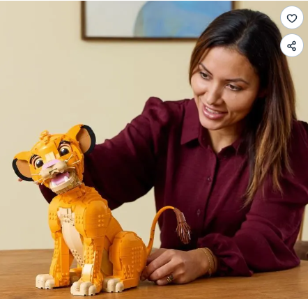 Lion “Roi des Bêtes” 1445 Pièces – Modèle Animal en Blocs de Construction – Compatible 43247 – Jeu Adulte & Enfant