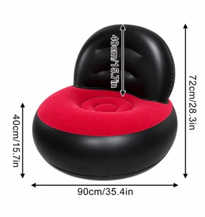 Fauteuil Gonflable de Jardin et Piscine avec Dossier – Siège Gonflable Étanche pour Extérieur