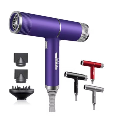 Sèche-cheveux Ionique Professionnel 2000W – Diffuseur & Concentrateur – Air Chaud/Froid – Violet