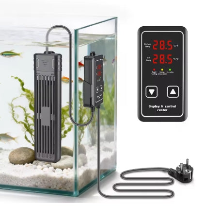 Chauffage Aquarium 300W/600W – Barre Chauffante Submersible LCD Température Réglable – Poissons Tortues