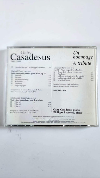 Gaby Casadesus – Un hommage / A Tribute – Fauré, Chabrier, Ravel – CD