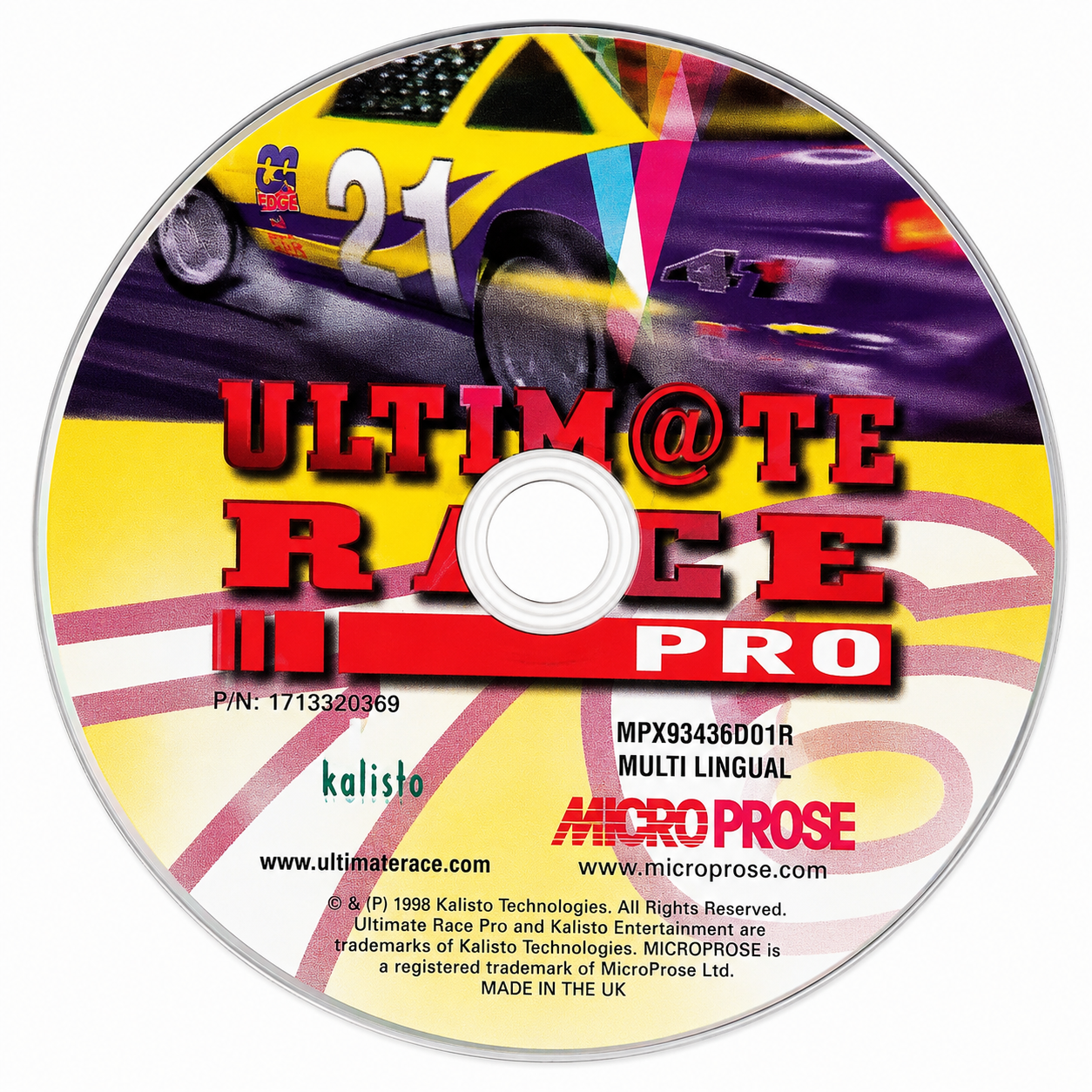 Ultim@te Race Pro – Jeu PC CD-ROM | Course Automobile | Microprose | Occasion Bon État