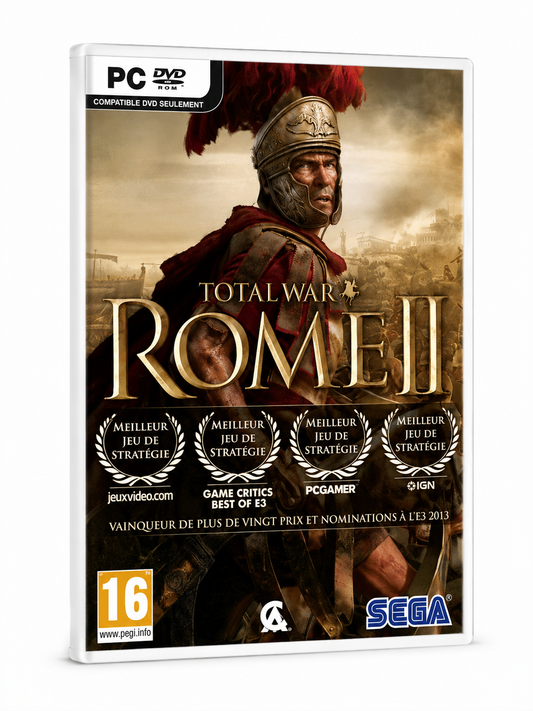 Total War Rome II Jeu PC DVD-ROM Incomplet Sans Disque 1 Version Française