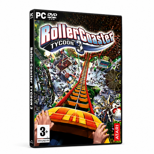 RollerCoaster Tycoon 3 PC Jeu de Gestion Construction Parc d'Attractions Simulation Atari Français