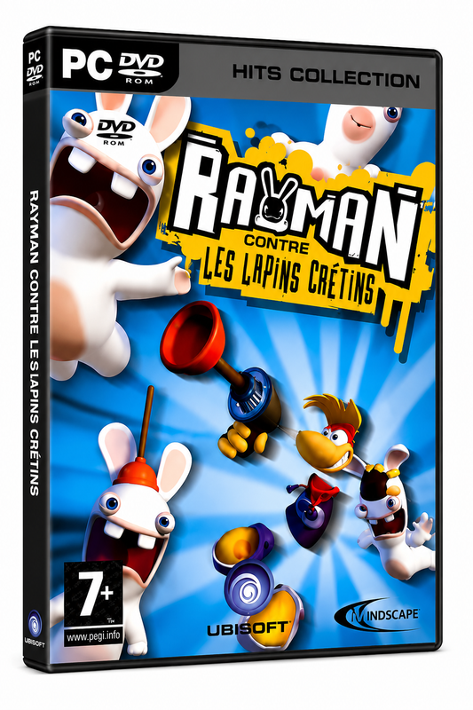 Rayman Contre les Lapins Crétins PC DVD-ROM Jeu d'Aventure et Mini-Jeux Ubisoft Version Française