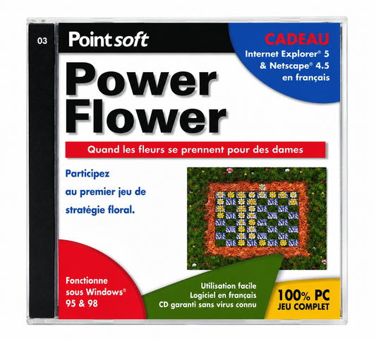 Power Flower – Jeu PC CD-ROM – Stratégie florale – Français – Windows 95/98
