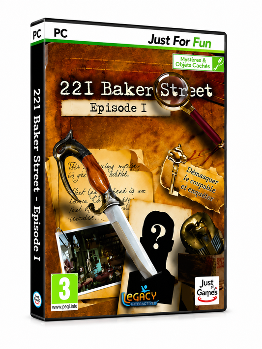 221 Baker Street Épisode 1 PC Jeu d’Enquête Objets Cachés Aventure Sherlock Holmes Legacy Interactive Version Française