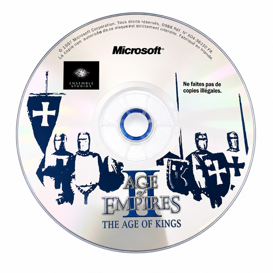 Age of Empires II The Age of Kings Jeu PC CD-ROM Microsoft Disque Uniquement