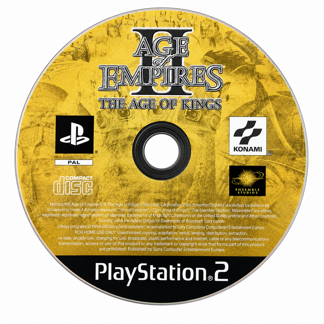 Age of Empires II – The Age of Kings – Jeu PS2 – Disque seul – Fonctionnel – Sans boîtier – PAL