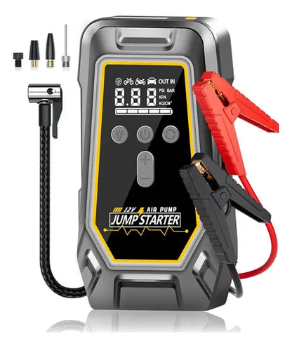 Démarreur de Batterie Portable 4000A avec Compresseur Air 150 PSI – Booster Voiture USB & LED – Gonfleur Pneus Auto, Moto & SUV