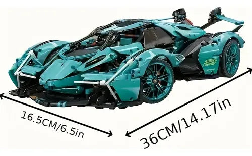 Voiture de Sport en Blocs de Construction 1248 Pièces – Modèle Technique à Assembler – Véhicule de Collection – Jeu Créatif