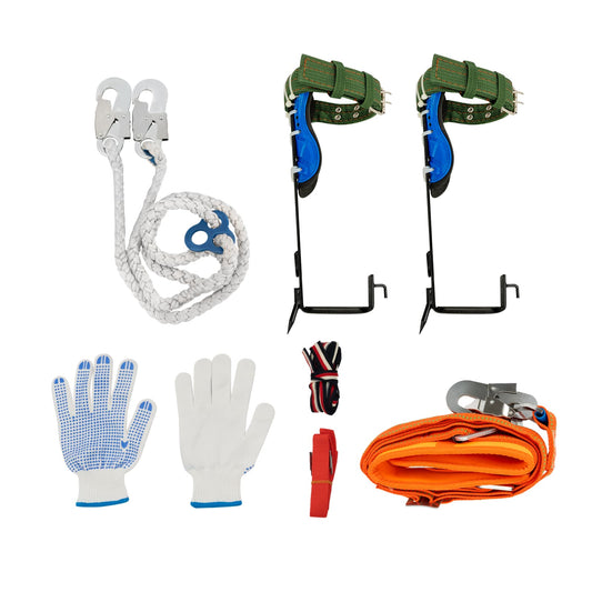 Griffes d’Escalade d’Arbre avec Ceinture de Sécurité – Kit d’Escalade Portable