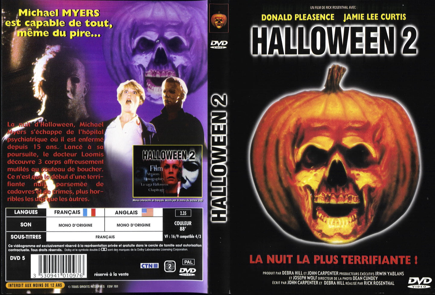 DVD Halloween 2 La nuit la plus terrifiante